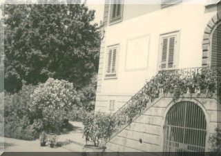 The front of the villa - around 1950
